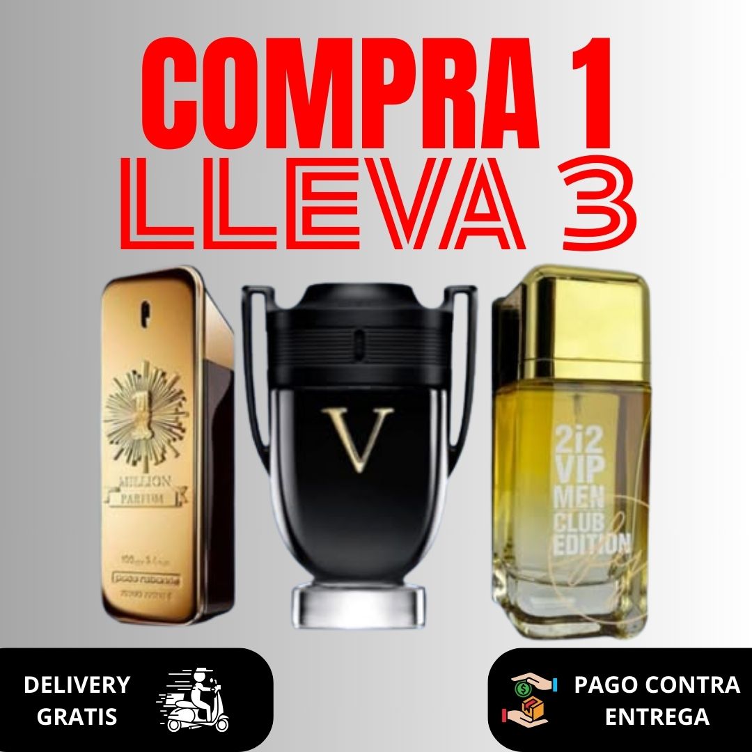 Kit de 3 Perfumes Masculino