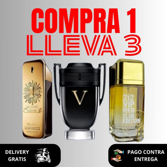 Kit de 3 Perfumes Masculino